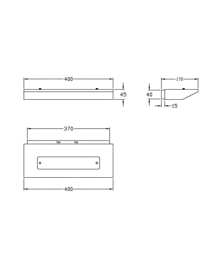 Linus Lampada da Parete in Metallo Legno e Vetro, 14W LED Integrato, 3000K Warm White, Dimmerabile a Taglio di Fase, Finitura Quercia, IP20