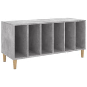 Mobile porta dischi pratico e multifunzionale 100 x 38 x 48 cm in legno composito grigio cemento 02_0049218