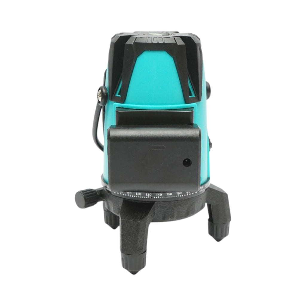 Livella laser verde a 5 linee incrociate, filettatura per treppiede da 5/8