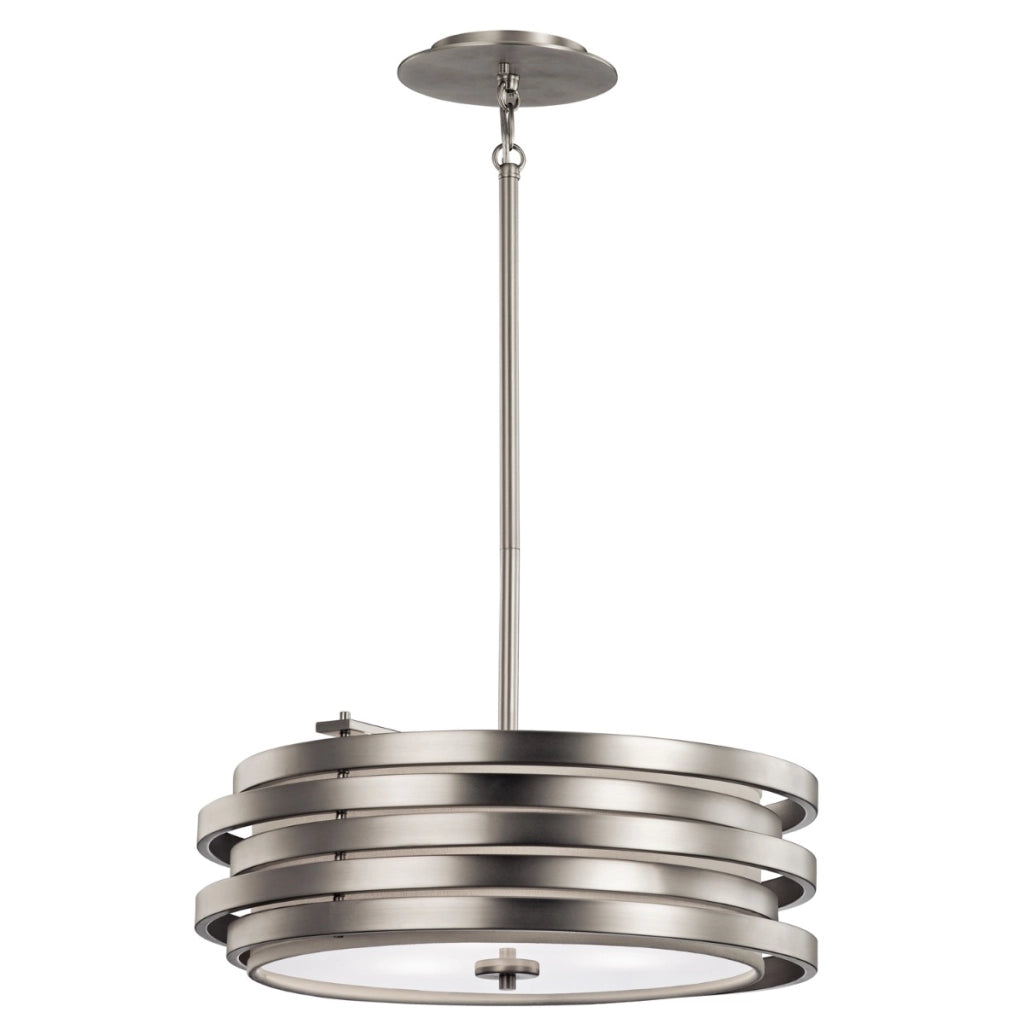 Lampada sospensione Roswell nichel spazzolato 3xE27 Kichler