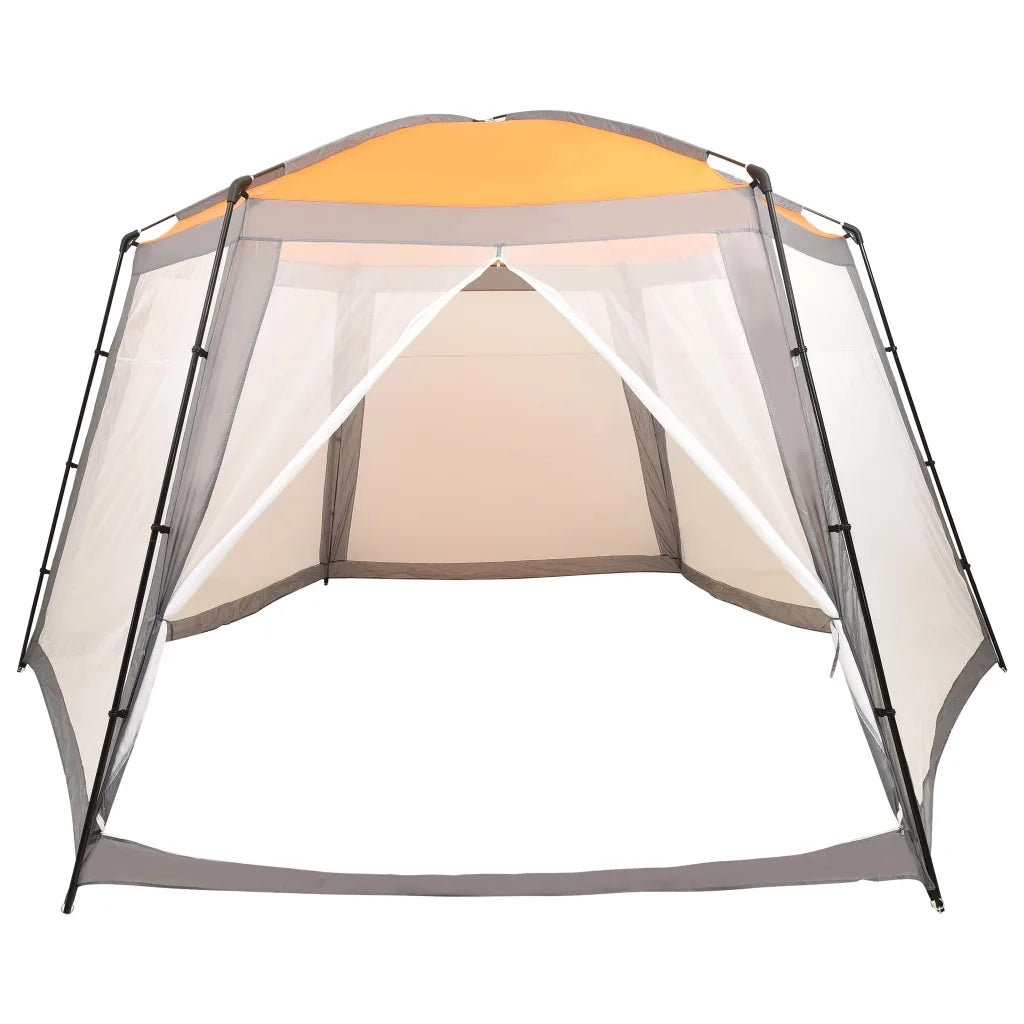 Tenda per Piscina in Tessuto 590x520x250 cm Grigia 93046