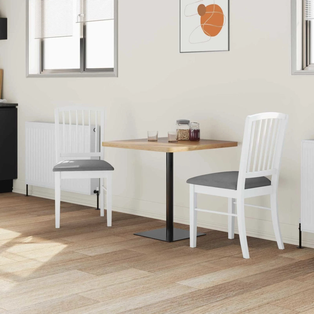 Sedie da pranzo 2 pcs Bianco 50 x 52,5 x 91 cm