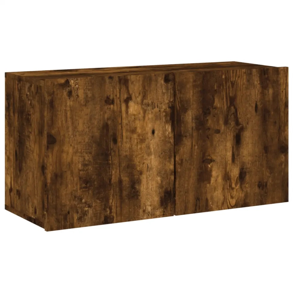 Mobile TV a Parete Rovere Fumo 80x30x41 cm 836960