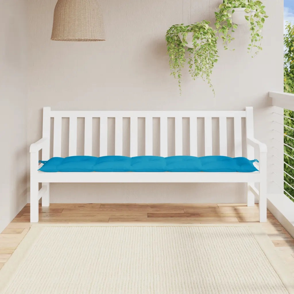 Cuscino per Panca-Cuscini per panchina Azzurro 180x50x7 cm in Tessuto Oxford 544082