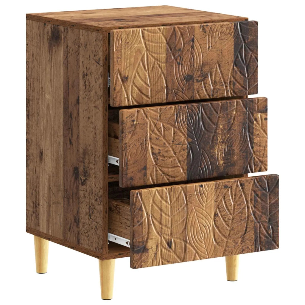 Comodino Legno antico 43 x 39,5 x 66,5 cm Legno ingegnerizzato 895023
