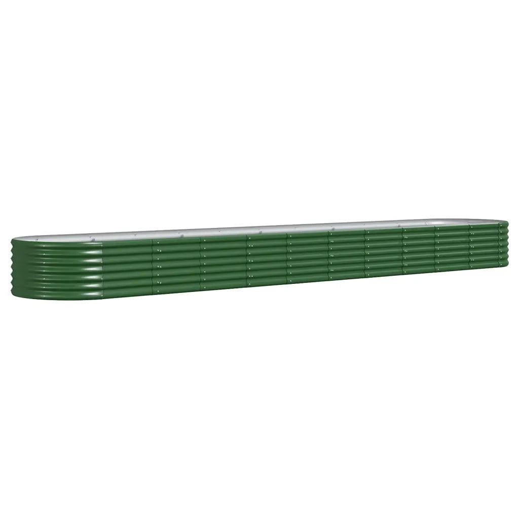 Letto Giardino Acciaio Zincato 440x80x36 cm Verde 318933