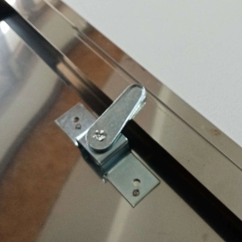 Sportello portello porta inox per chiusura nicchia contatore gas, scegli se  hc 55 x lc 40 cm ( hn 51 x ln 36 cm )