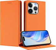 Portamonete per iPhone 16 Pro con tas per carte - Protezione RFID - Portamoneta con protezione contro urti - Stand per portamoneta - Design multifunzionale - Portamoneta con tasca