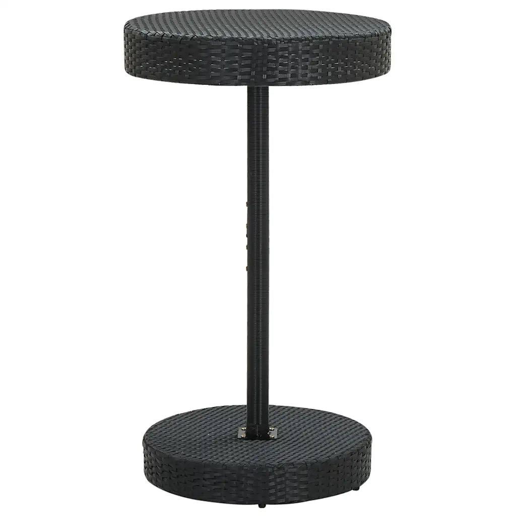Set Bar da Giardino 3 pz | Set Salotto da Giardino con Cuscini in Polyrattan Nero