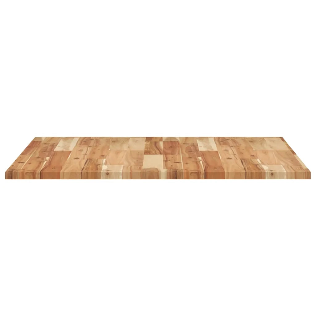 Piano Tavolo | Superficie Tavolo | Piano Scrivania Quadrato 80x80x2 cm in Legno Massello di Acacia