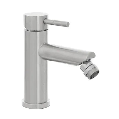 Miscelatore bidet acciaio spazzolato con piletta click-clack  York