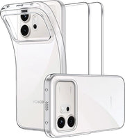 Hoes per Honor 600 + 2 Stuks Vetro Resistenze per Schermo Protettore - Copertura Completa