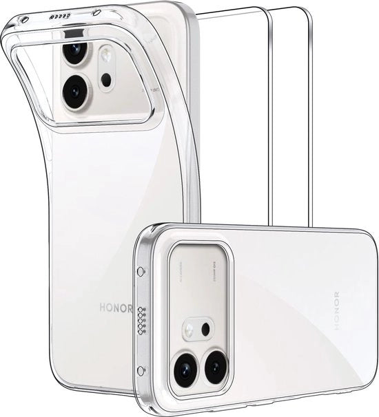 Hoes per Honor 600 + 2 Stuks Vetro Resistenze per Schermo Protettore - Copertura Completa