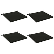 Cuscini per Sedia in 4 Pezzi SOEST 4 pz 100% Poliestere Nero 944964