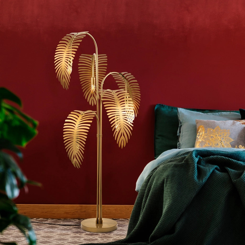 Tifernina, Lampada da Terra Attacco e 14 max 40 w, oro