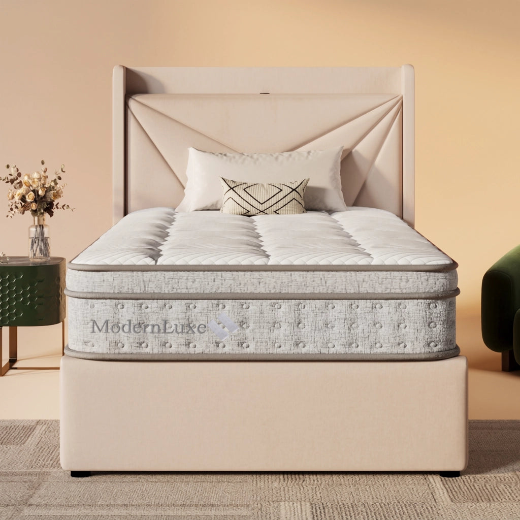 Materasso in schiuma fredda 90 × 200 cm, 7 zone, H3, traspirante, per un posto, bianco