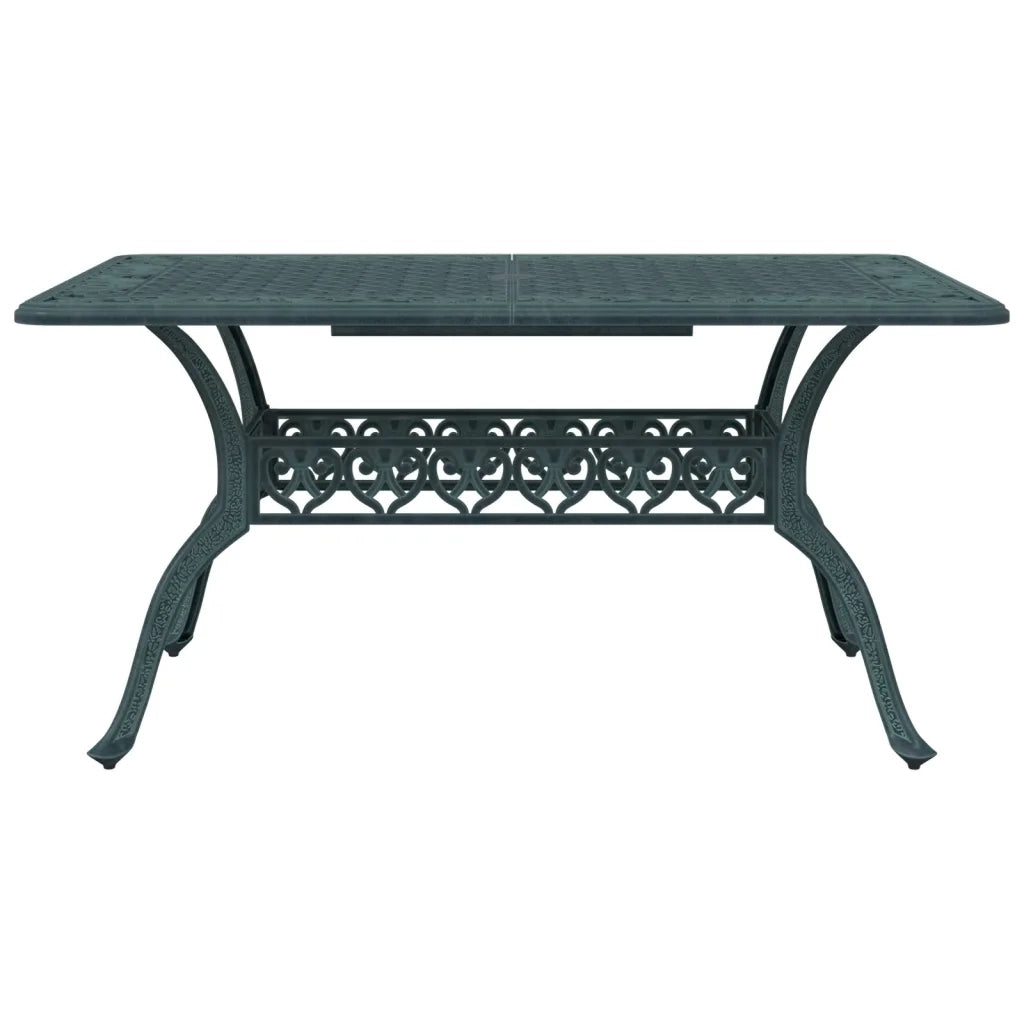 Set da Pranzo da Giardino 5 pz Verde in Alluminio Pressofuso 3216311