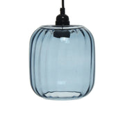Lampada a sospensione Gloria 125 in vetro blu