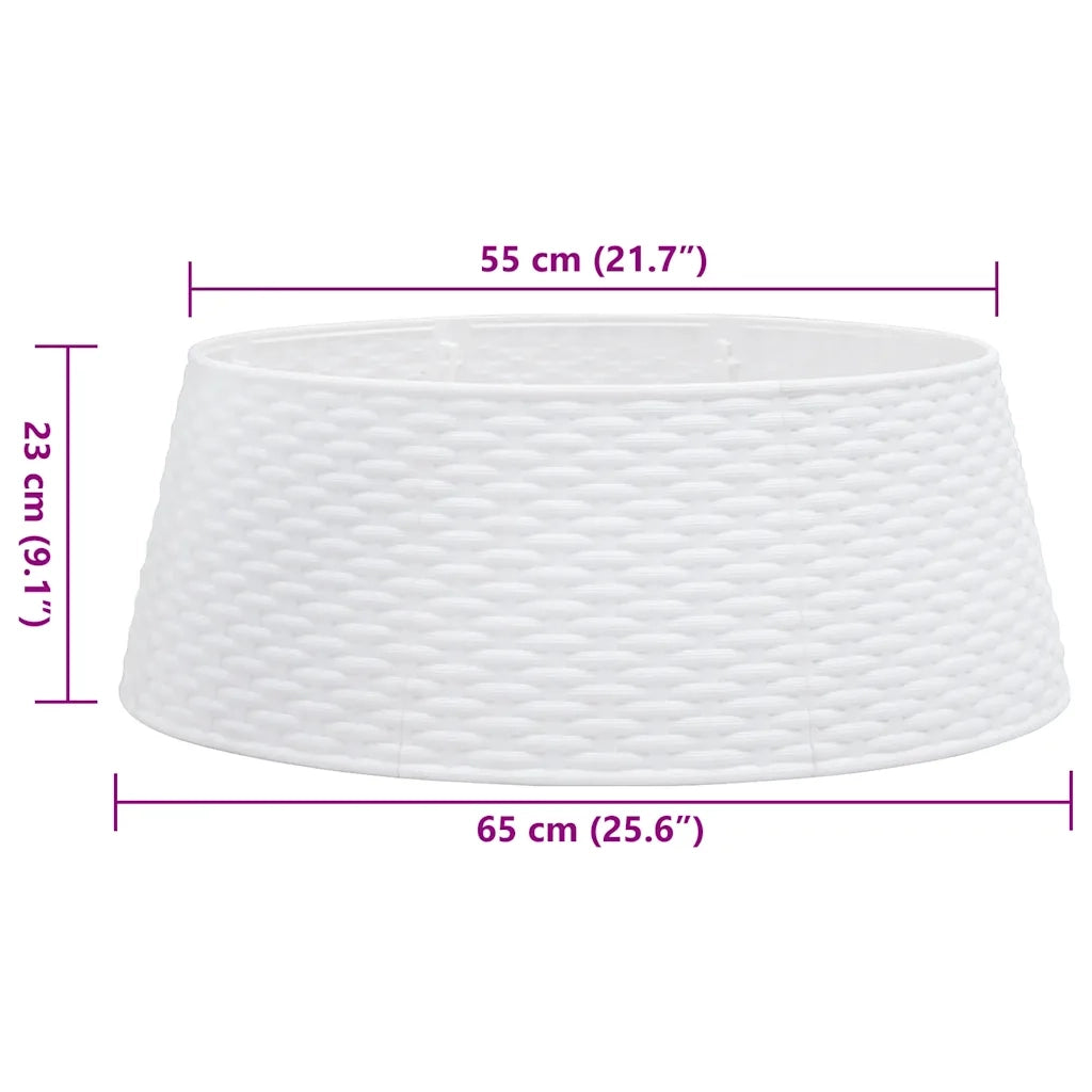 Gonna per Albero di Natale Bianca ?65x23 cm in Plastica CFW3322677