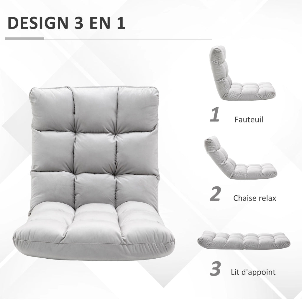 Poltrona reclinabile elettrica ¨C Minimal ¨C grigio chiaro tessuto