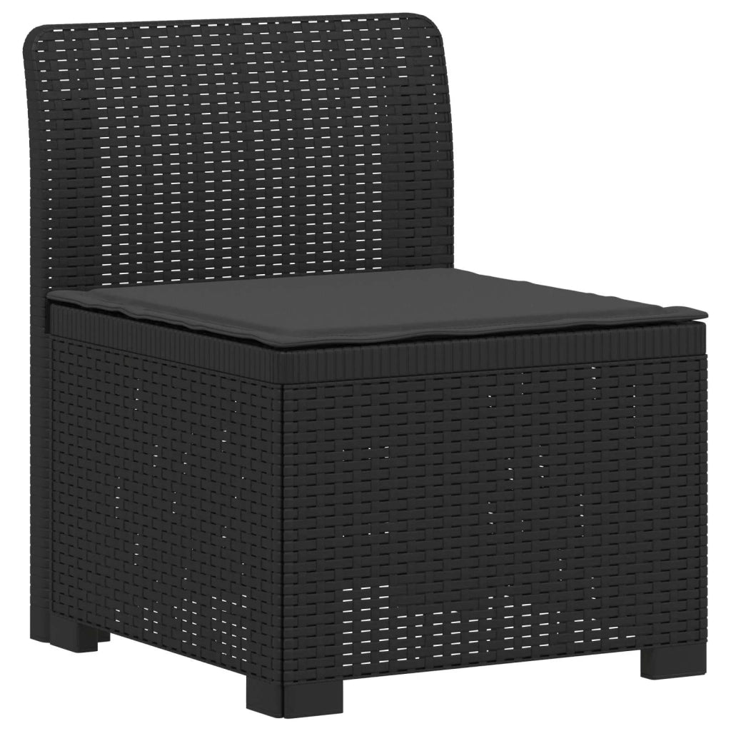 Divano da Giardino a 2 Posti con Cuscini Aspetto Rattan PP 8011925