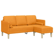 Set di Divano | Divano da soggiorno | Sofa con cuscino Giallo Scuro Poliestere