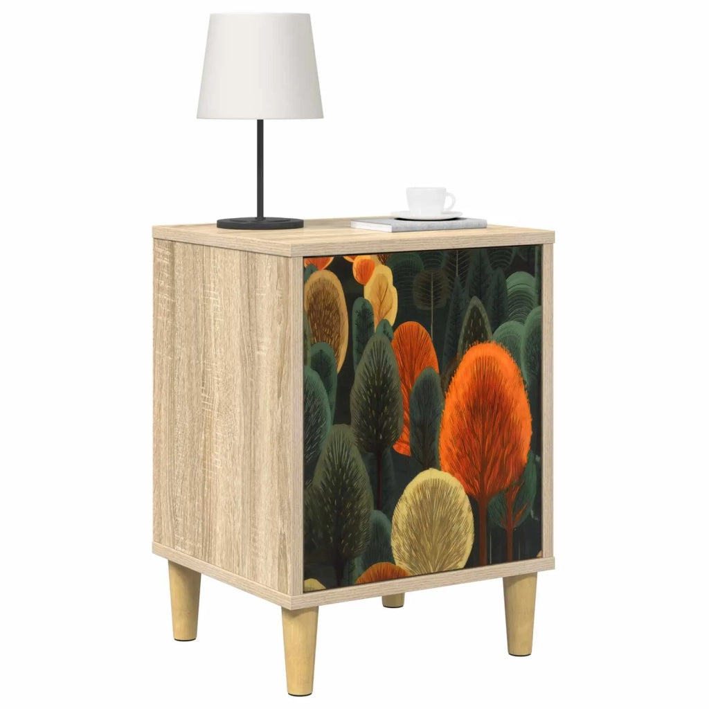 Armadio da Notte ZAANDAM 2 pz Rovere Sonoma 36 x 33 x 50 cm 8007212