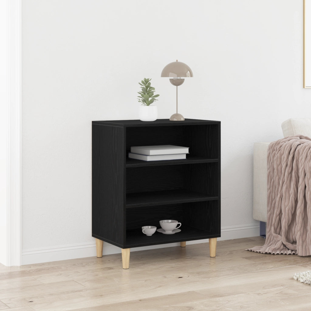 Sideboard  in Rovere Nero 57x35x70 cm in Legno ingegnerizzato