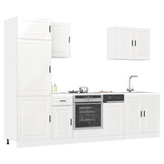 Set Mobili da Cucina 7 pz Porto Bianchi Lucido in Truciolato 3314783