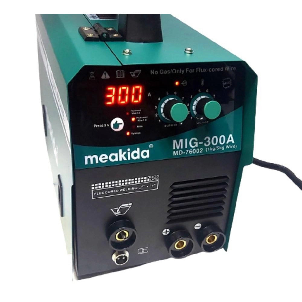 Trade Shop - Saldatrice Multifunzione Mig/mma Filo Continuo No Gas + Elettrodo 1-5 Kg 300a -