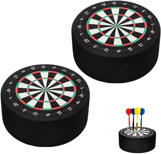 Accessori Professionali per Dart - Supporto per Dardi - Mini Tabellone per Dardisti - 2 Pezzi - Stabile per Casa/Bar - Materiale EVA 10x10x4 cm