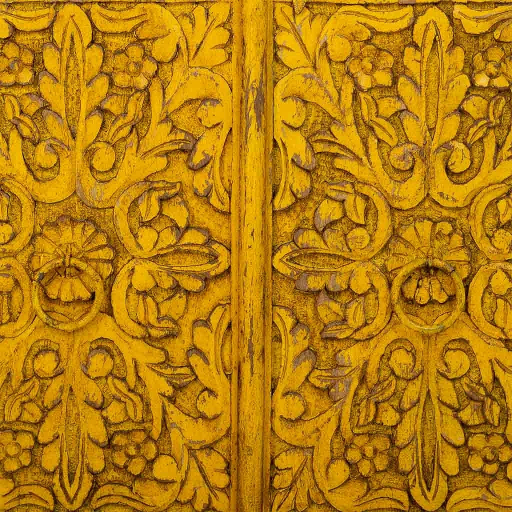 Credenza in legno giallo 70x42x85