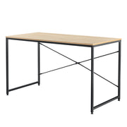 Scrivania Røros con Telaio in Metallo e Piano da 120 x 60 cm - Effetto Rovere [en.casa]