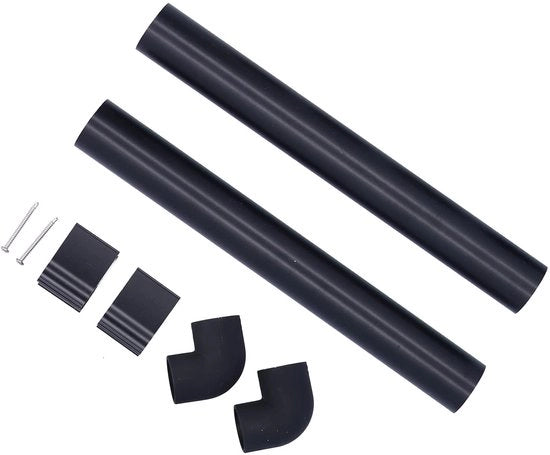 Bocchetta di scarico 32mm - Canale di scarico in alluminio - Scarico acqua - Bifurcazione a 90 gradi - Viti di fissaggio - Adatto per piccoli frutteti - Tubo di scarico
