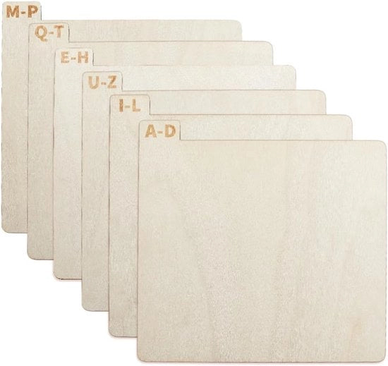 Divisori in legno per dischi in vinile - A-Z - Organizzazione e conservazione degli album