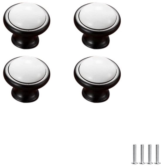 Maniglie per mobili a design antico - Pulsanti per mobili - Maniglie per comodino - Maniglie per armadi a muro - Maniglie per porte a design vintage - Disegno curvo - Pulsanti per mobili