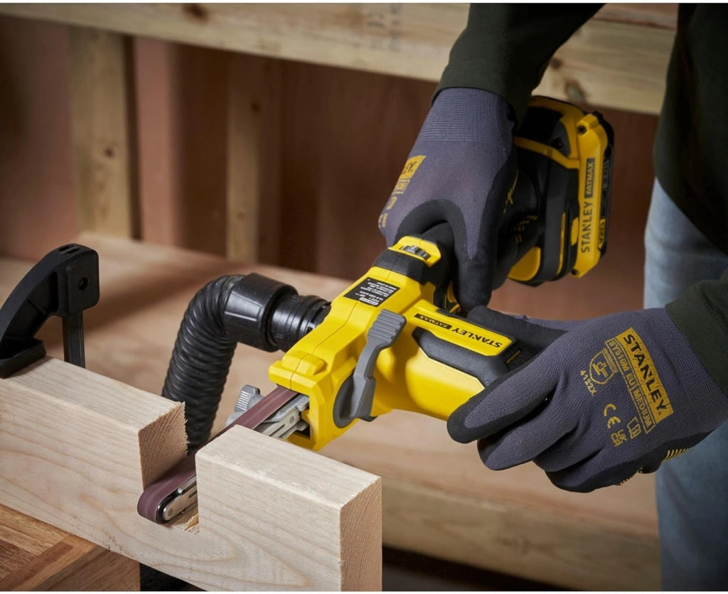 Stanley FatMax SFMCE210D2K – Levigatrice a Nastro 13 mm 18 V  2 Batterie 2 Ah