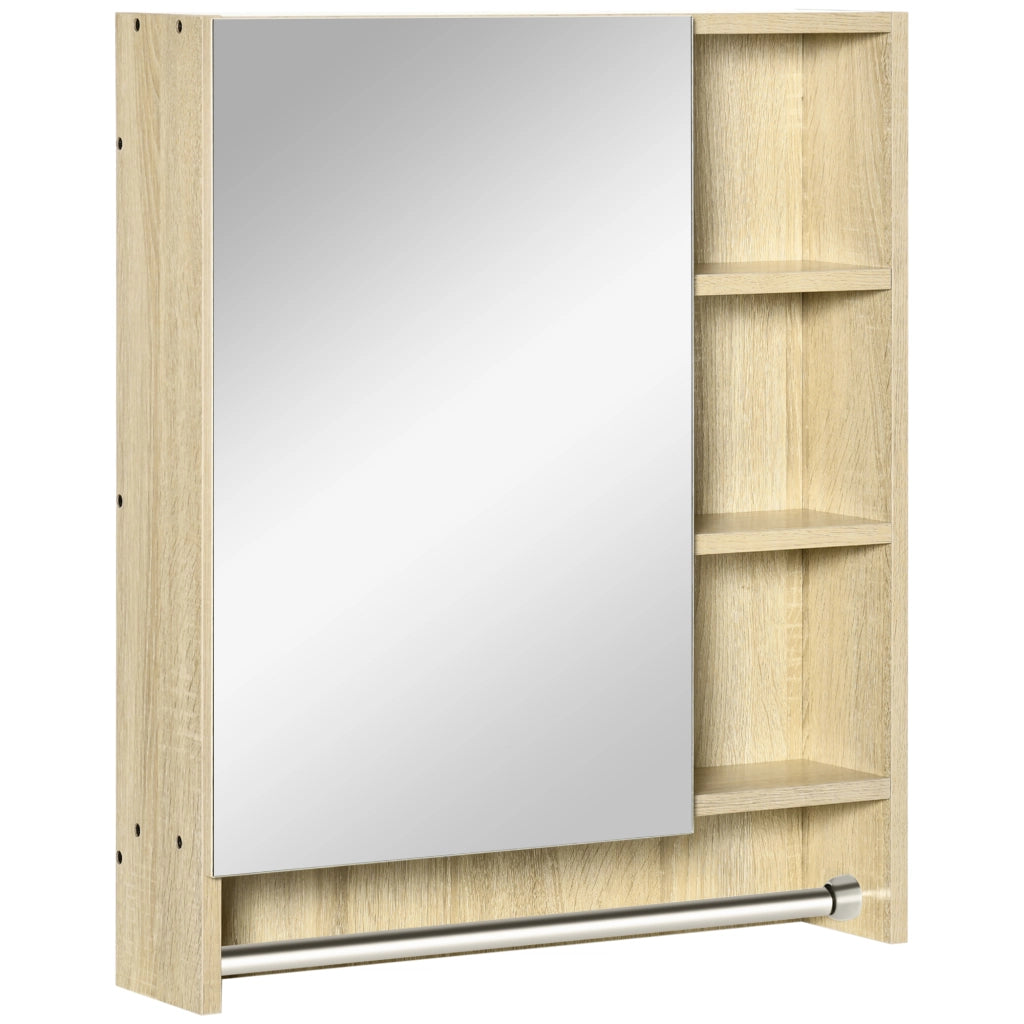 Armadietto Bagno con Specchio e Ripiani Aggiustabili ¨C Zephmum ¨C 60x15x70 cm Robe