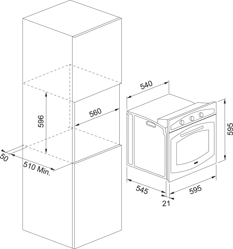 Franke 116.0696.541 forno da incasso fco 86 h oa av, avena , 65 litri classe a