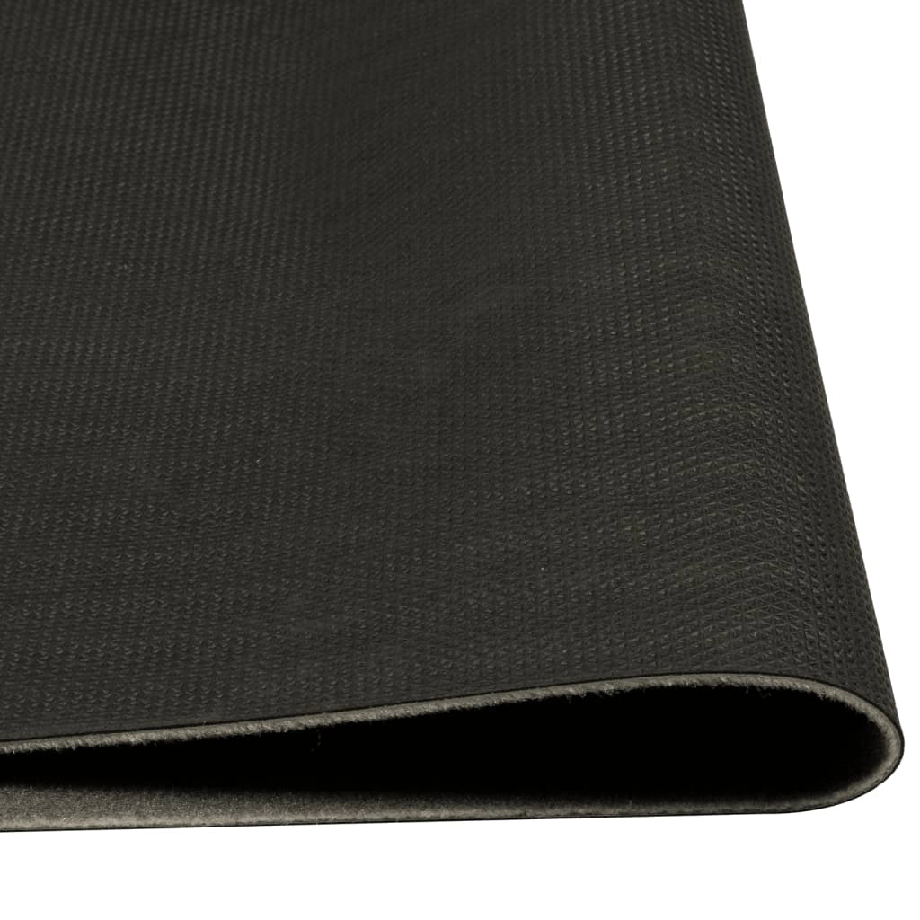 Tappetino decorativo da cucina lavabile morbido e soffice stampato 45 x 150 cm in velluto nero 02_0056423