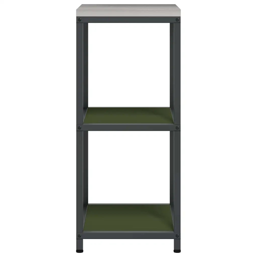 Pensile da cucina | Stoccaggio in cucina HATTEM Verde oliva 40 x 50 x 92 cm Acciaio