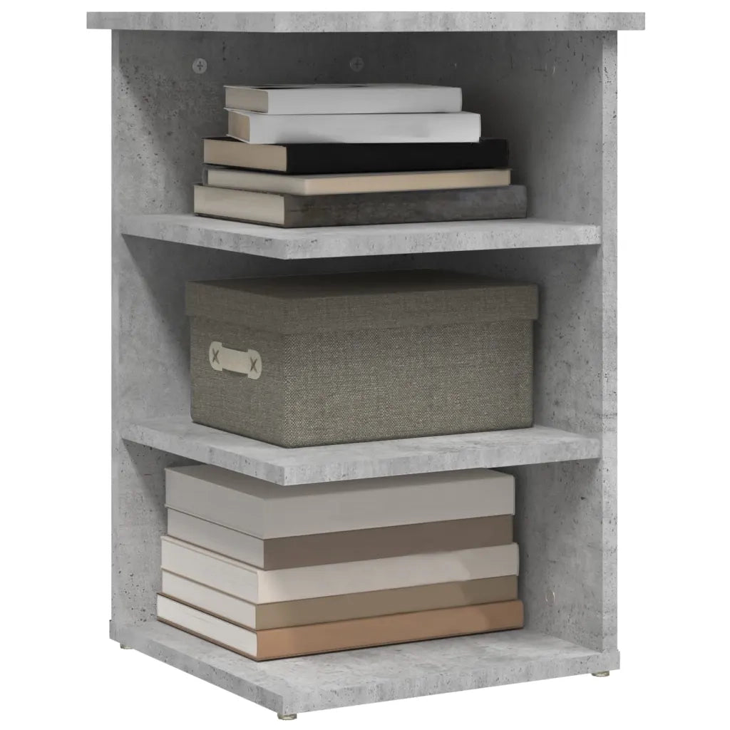 Credenza Grigio Cemento 35x35x55 cm in Legno Multistrato 806278