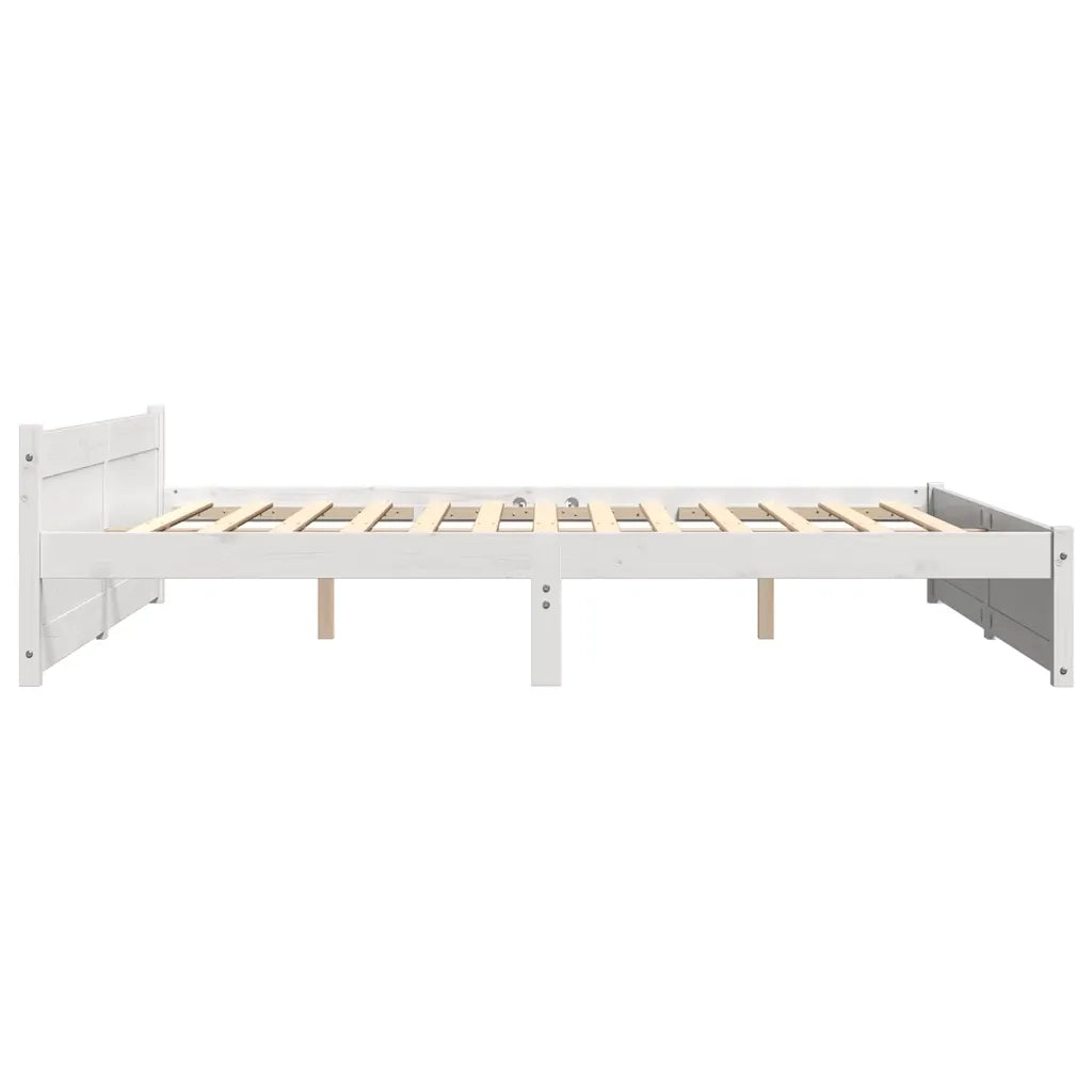 Giroletto Bianco in Legno Massello 180x200 cm Super King