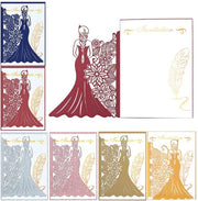 Carta di Auguri per il Matrimonio - 6 Pezzi - Colorati - Carta di Auguri per il Matrimonio - Regalo per il Matrimonio - Carte di Auguri per Sposi - Dimensioni 18 x 24,3 cm - Carta di Auguri per il Sposalizio