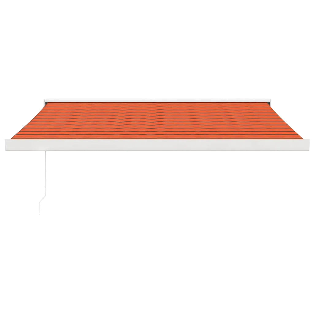 vidaXL Tenda Retrattile Arancione e Marrone 3x2,5m Tessuto e Alluminio