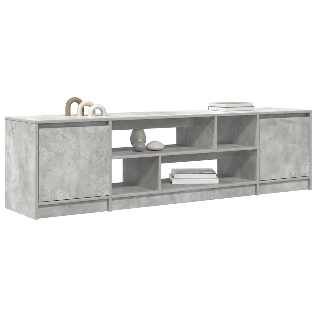 Mobile Porta TV Grigio Cemento 188,5x41x50 cm Legno Multistrato 3328420