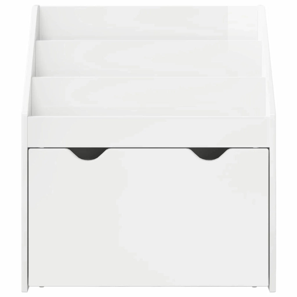 Libreria per Bambini Bianco Lucido 60 x 29,5 x 69 cm