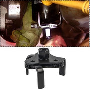 Chiave per filtro olio universale a 3 braccia - strumento di rimozione per auto - nero.