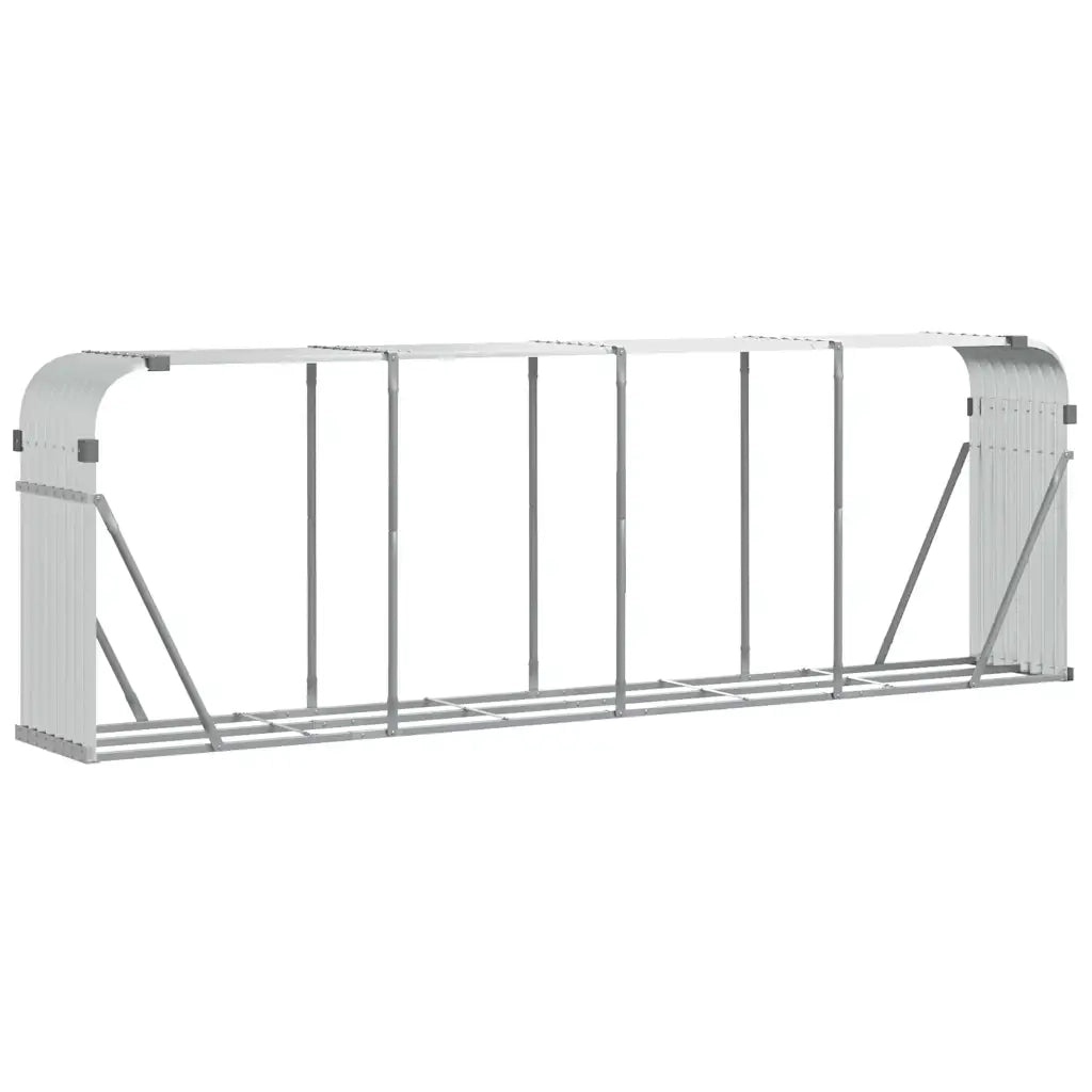 Portaceppi Argento 300x45x100 cm in Acciaio Zincato 364596