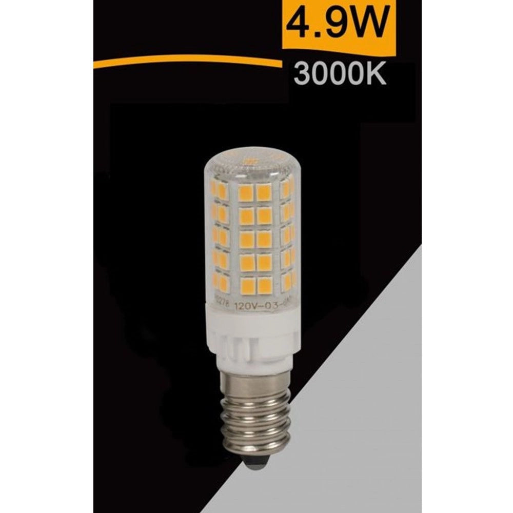 Trade Shop - Lampadina Led E14 4.9w 600lm Tubolare Luce 3000k 6500k 4000k Sparac-e14-4.9w-ce2 - -bianco Caldo      -
